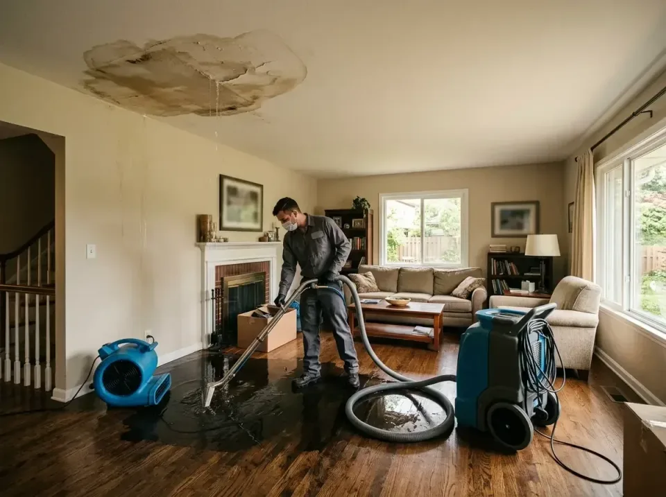 attic-pipe-burst-ceiling-drip-008 — frequently asked questions, Water Damage Restoration & Carpet Care in Gladstone, MO